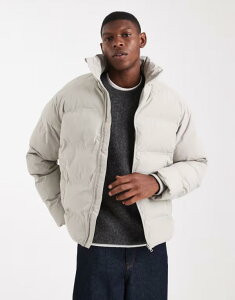 WbN Ah W[Y Y AE^[ WPbgEu] WPbg Jack & Jones thick puffer jacket in light Dove O[