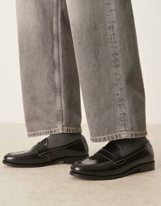 �E�H�[�N�����h�� �����Y �V���[�Y �X���b�|���E���[�t�@�[ ���[�t�@�[ Walk London Torbole saddle loafers Black �u���b�N