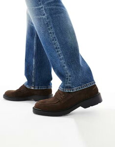 WbN Ah W[Y Y V[Y Xb|E[t@[ XG[h [t@[ Jack & Jones suede loafers Brown stone uE