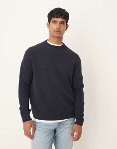 ZNeBbh Y AE^[ jbgEZ[^[ Z[^[ Rbg jbg Selected 100% cotton boxy knit sweater Sky captain lCr[