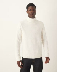 ZNeBbh Y AE^[ jbgEZ[^[ ^[glbN Z[^[ Rbg jbg Selected 100% cotton knit sweater with turtle neck in cream Cream N[