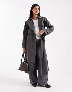 �G�C�\�X ���f�B�[�X �A�E�^�[ �R�[�g ASOS DESIGN longline trench coat in charcoal Charcoal �`���R�[��