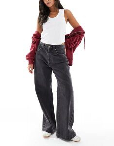 RbgI fB[X {gX fjpc W[Y Cotton On low super baggy jeans in graphite Graphite Ot@Cg