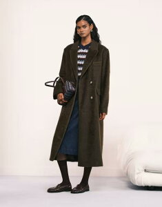 �G�C�\�X ���f�B�[�X �A�E�^�[ �R�[�g ASOS DESIGN oversized brushed dad coat in dark khaki Dark khaki �J�[�L