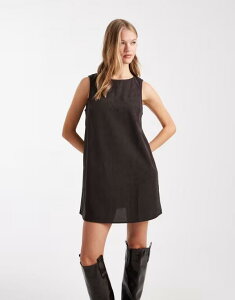 F[_ fB[X gbvX s[X ~js[X ~j Vero Moda soft micro cord mini dress in chocolate Chocolate torte `R[g