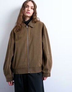 gbvVbv fB[X AE^[ WPbgEu] LeBO XG[h WPbg Topshop faux suede super oversized quilted lined bomber jacket with patch pockets in tan tan ^