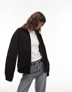 G[ p[J[ fB[X AE^[ WPbgEu] XG[h WPbg Emory Park oversized faux suede bomber jacket Black ubN