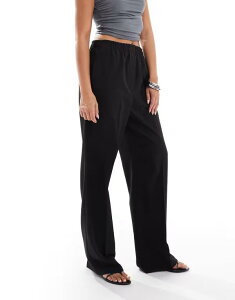 GC\X fB[X {gX JWApc ASOS DESIGN tailored pull on pants in black