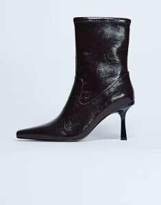 �g�b�v�V���b�v ���f�B�[�X �V���[�Y �u�[�c�E���C���u�[�c Topshop Noah pointed toe boots in chocolate Chocolate �`���R���[�g