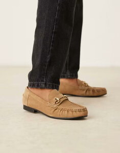 }S fB[X V[Y Xb|E[t@[ XG[h [t@[ Mango suede snaffle loafers in caramel Caramel