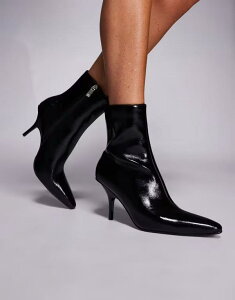���o�[�A�C�����h ���f�B�[�X �V���[�Y �u�[�c�E���C���u�[�c �A���N�� �u�[�c River Island chisel toe stiletto ankle boots Black �u���b�N