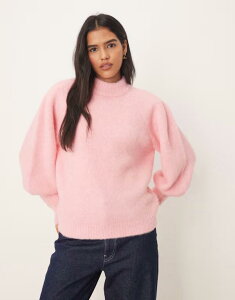 GC\X fB[X AE^[ jbgEZ[^[ nClbN Z[^[ ASOS DESIGN high neck fluffy sweater PINK sN