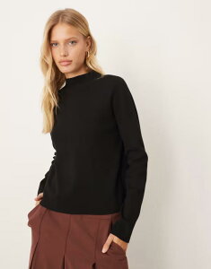 }S fB[X AE^[ jbgEZ[^[ nClbN Z[^[ Mango high neck sweater Black ubN