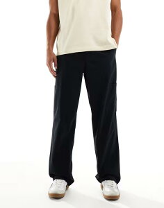 �G�C�\�X �����Y �{�g���X �J�W���A���p���c �J�[�S�p���c �p���c ASOS DESIGN baggy pull on cargo pants Black �u���b�N