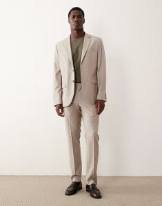 �}���S �����Y �{�g���X �J�W���A���p���c �p���c Mango pleat front tailored straight pants - part of a set BEIGE �x�[�W��