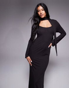 �G�C�\�X ���f�B�[�X �g�b�v�X �����s�[�X �}�L�V�����s�[�X �}�L�V ASOS DESIGN low scoop neck scarf maxi dress in chocolate Chocolate �`���R���[�g