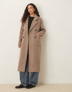 �O���}���X ���f�B�[�X �A�E�^�[ �R�[�g Glamorous oversized tailored coat in mushroom Mushroom