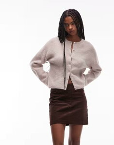 �A���h�A�U�[�X�g�[���[�Y ���f�B�[�X �{�g���X �X�J�[�g �~�j �R�b�g�� & Other Stories cotton rich cord mini skirt in dark brown �u���E��