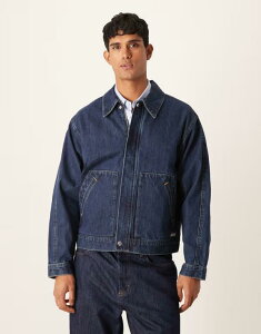JoNC Y AE^[ WPbgEu] fj WPbg Calvin Klein Jeans denim workwear jacket in indigo wash NAVY lCr[