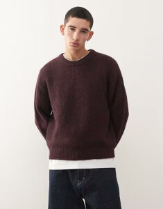 �E�B�[�N�f�C �����Y �A�E�^�[ �j�b�g�E�Z�[�^�[ �E�[�� �Z�[�^�[ Weekday wool blend sweater melange Burgundy melange �o�[�K���f�B