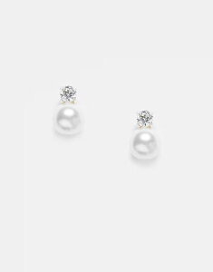 LOX[CA fB[X ANZT[ sAXECO Kingsley Ryan pearl and gem stud earrings in sterling Pearl p[