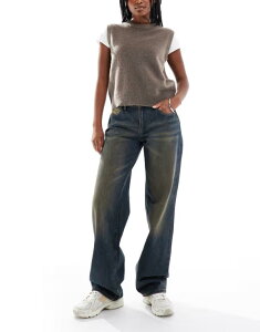 RbgI fB[X {gX fjpc Honey Blue Cotton On curvy low rise straight jean in honey blue