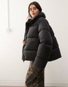 �E�B�[�N�f�C ���f�B�[�X �A�E�^�[ �R�[�g Weekday oversized puffer coat Black �u���b�N