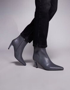 �V�~ ���f�B�[�X �V���[�Y �u�[�c�E���C���u�[�c �A���N�� �u�[�c �q�[�� SIMMI Shoes Simmi London Lorenzo heeled mid ankle boots Gray pu �O���[