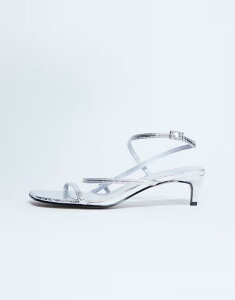 �g�b�v�V���b�v ���f�B�[�X �V���[�Y �T���_�� �~�j �q�[�� Topshop Fall minimal mid heel sandals SILVER �V���o�[