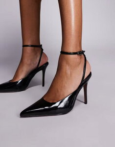 �G�C�\�X ���f�B�[�X �V���[�Y �p���v�X �J�b�g�A�E�g �q�[�� ASOS DESIGN Pamela cut out detail high heeled pumps Black �u���b�N