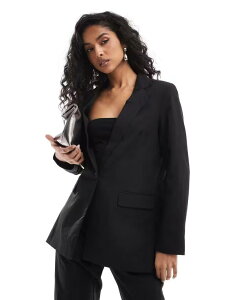 ���F�����[�_ ���f�B�[�X �A�E�^�[ �W���P�b�g�E�u���]�� �u���U�[ Vero Moda mix and match slim tailored blazer - part of a set Black �u���b�N