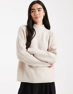 ~XZttbW fB[X AE^[ jbgEZ[^[ nClbN Z[^[ Miss Selfridge high neck oversized sweater in oatmeal Oatmeal I[g~[
