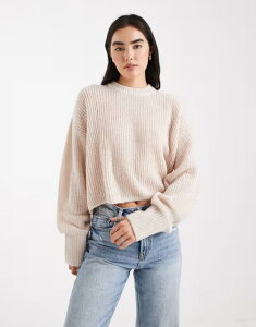 �~�X�Z���t�t���b�W ���f�B�[�X �A�E�^�[ �j�b�g�E�Z�[�^�[ �Z�[�^�[ �j�b�g Miss Selfridge slouchy knit sweater in oatmeal Oatmeal �I�[�g�~�[��