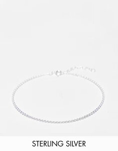 GC\X Y ANZT[ uXbgEoOEANbg ASOS DESIGN sterling silver chain bracelet SILVER Vo[