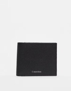 JoNC Y ANZT[ z U[ Calvin Klein Jeans bi-fold wallet leather Black ubN