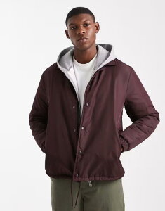 �u���[�u�\�E�� �����Y �A�E�^�[ �R�[�g �{�^���_�E�� �_�E�� �W���P�b�g Brave Soul padded button down short jacket Burgundy �o�[�K���f�B