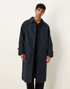 �G�C�\�X �����Y �A�E�^�[ �W���P�b�g�E�u���]�� �R�[�g ASOS DESIGN oversized trench coat NAVY �l�C�r�[