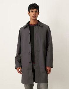 �G�C�\�X �����Y �A�E�^�[ �R�[�g ASOS DESIGN oversized trench coat in charocoal Asphalt