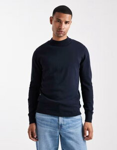 u[u\E Y AE^[ jbgEZ[^[ nClbN Z[^[ Brave Soul fitted high neck sweater NAVY lCr[
