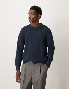 �E�B�[�N�f�C �����Y �A�E�^�[ �j�b�g�E�Z�[�^�[ �E�[�� �Z�[�^�[ Weekday wool blend sweater melange Navy melange �l�C�r�[