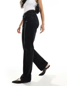 }S fB[X {gX fjpc Xg[g W[Y Mango Matilda straight leg jeans Black ubN
