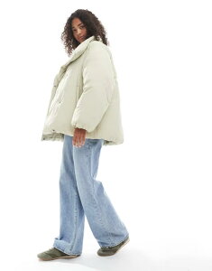 GC\X fB[X AE^[ R[g X^hlbN WPbg ASOS DESIGN funnel neck clean puffer jacket in sage Sage Z[W