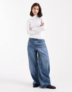 �u���[�u�\�E�� ���f�B�[�X �g�b�v�X T�V���c ���u Brave Soul long sleeve ribbed rollneck top WHITE �z���C�g