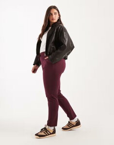 �I�����[�J�[�u ���f�B�[�X �{�g���X �J�W���A���p���c �X�g���[�g �p���c ONLY Curve straight leg pants Port royale �o�[�K���f�B