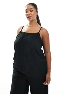 �I�����[�J�[�u ���f�B�[�X �g�b�v�X �V���c ONLY Curve textured top - part of a set Black �u���b�N