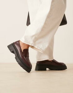 �E�H�[�N�����h�� ���f�B�[�X �V���[�Y �X���b�|���E���[�t�@�[ ���[�t�@�[ Walk London Kate saddle loafers Burgundy �o�[�K���f�B