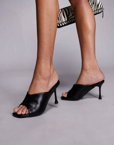 �p�u���b�N�f�U�C�A ���f�B�[�X �V���[�Y �T���_�� �q�[�� Public Desire J'adore heeled mule sandals Black �u���b�N