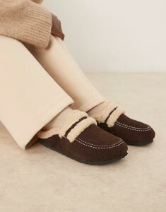 �O���}���X ���f�B�[�X �V���[�Y �X���b�|���E���[�t�@�[ Glamorous fluffy slip on mules in expresso Expresso