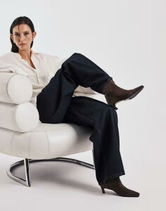 �g�j�[�r�A���R ���f�B�[�X �V���[�Y �u�[�c�E���C���u�[�c �X�G�[�h �A���N�� �u�[�c �q�[�� Tony Bianco Estelle curved kitten heel ankle boots in espresso suede ESPRESSO SUEDE