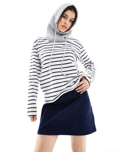 �X���[�h�x�A ���f�B�[�X �{�g���X �X�J�[�g �R�[�f�����C �~�j Threadbare corduroy mini skirt with pocket detail NAVY �l�C�r�[
